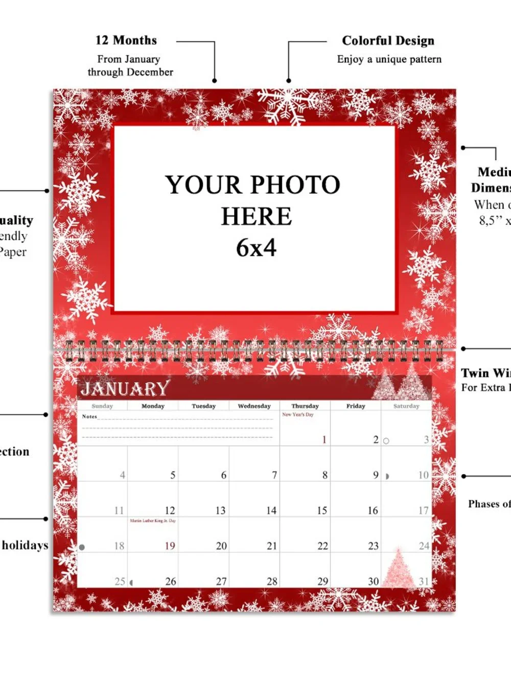 Personalized Custom 2027 Personalized Custom - 12 Months Calendar 8.5x11In. #08